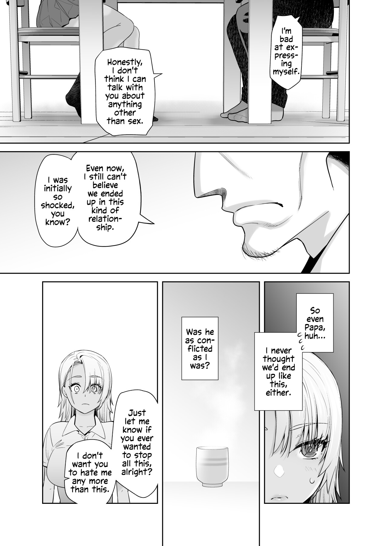 Hentai Manga Comic-Gyaru Daughter Has Passionate Sex With Her Dad 3-Read-6